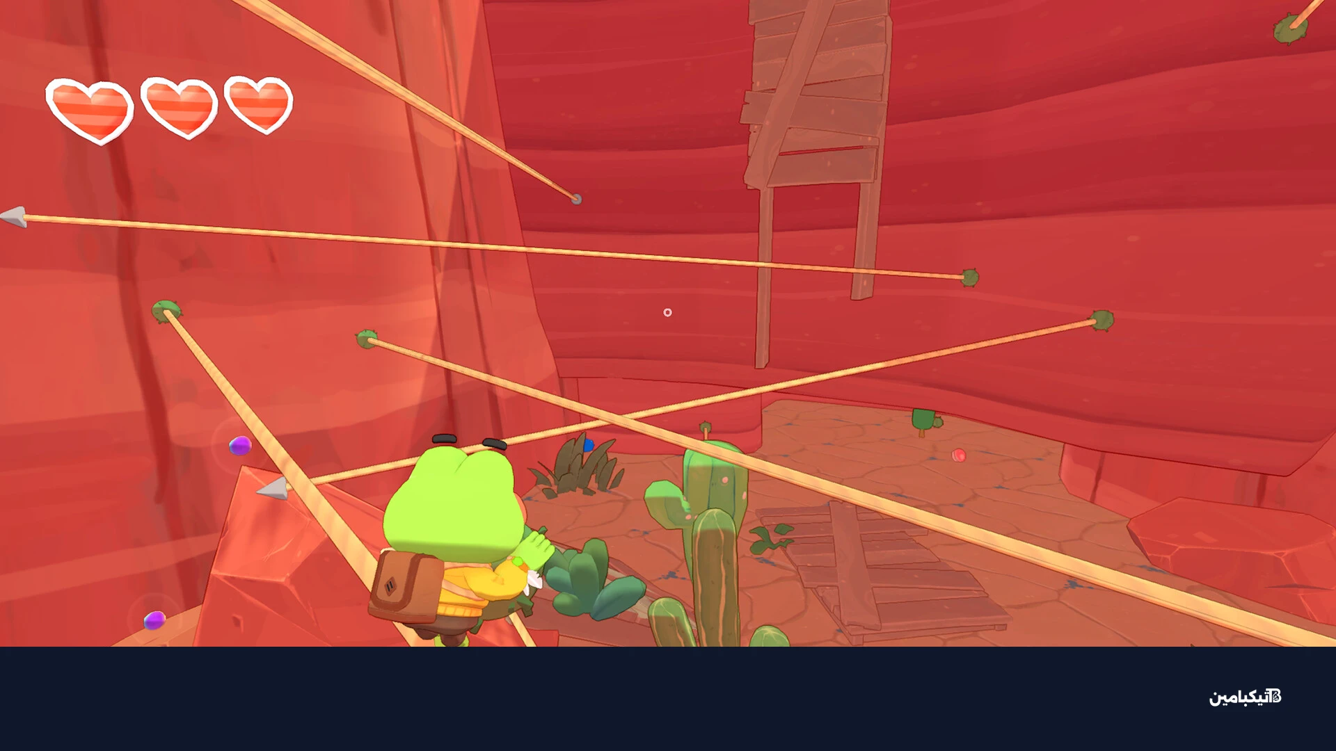 لقطة شاشة من لعبة Big Hops تظهر الضفدع هوب