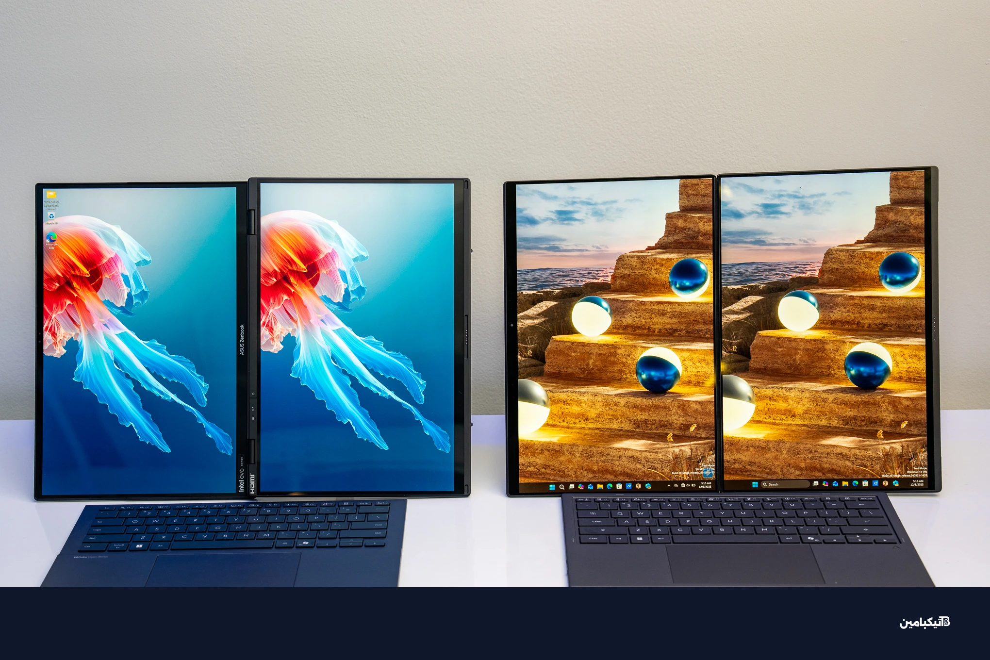 عرض التطبيقات على الشاشتين معاً