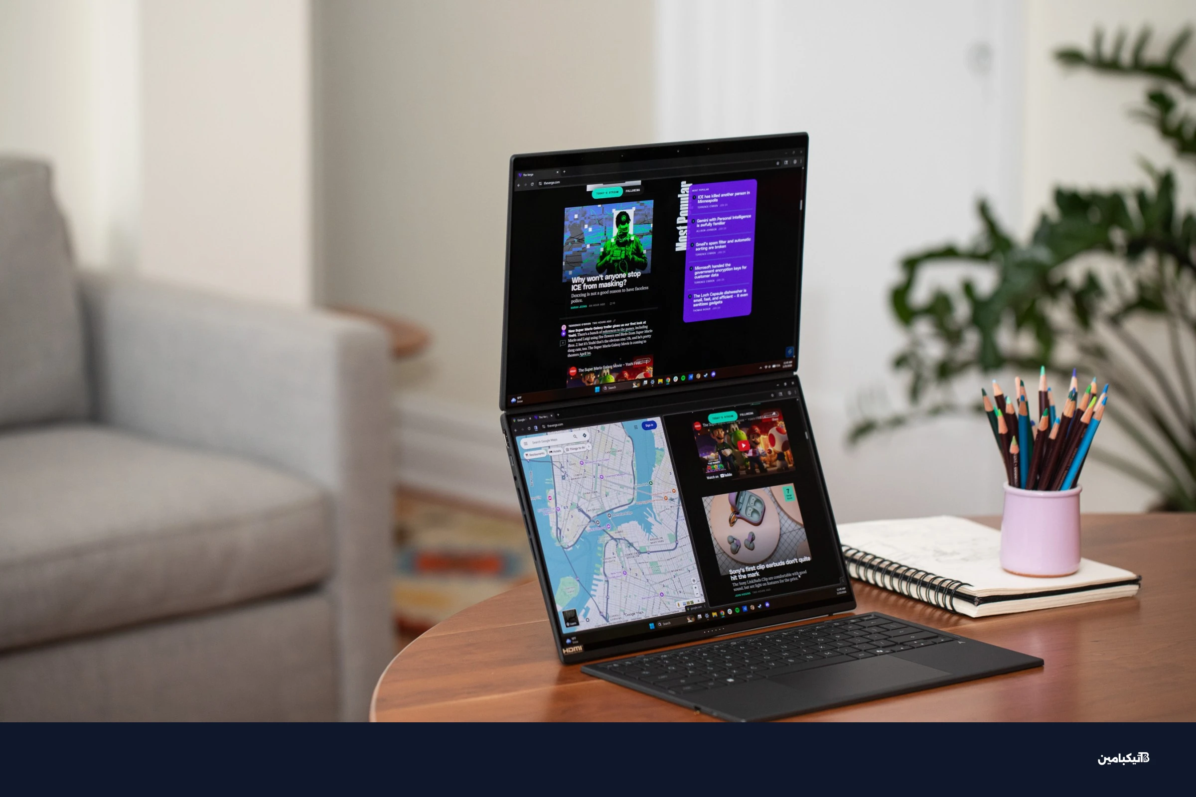 اختبار معالج إنتل بانثر ليك في لابتوب أسوس زين بوك ديو