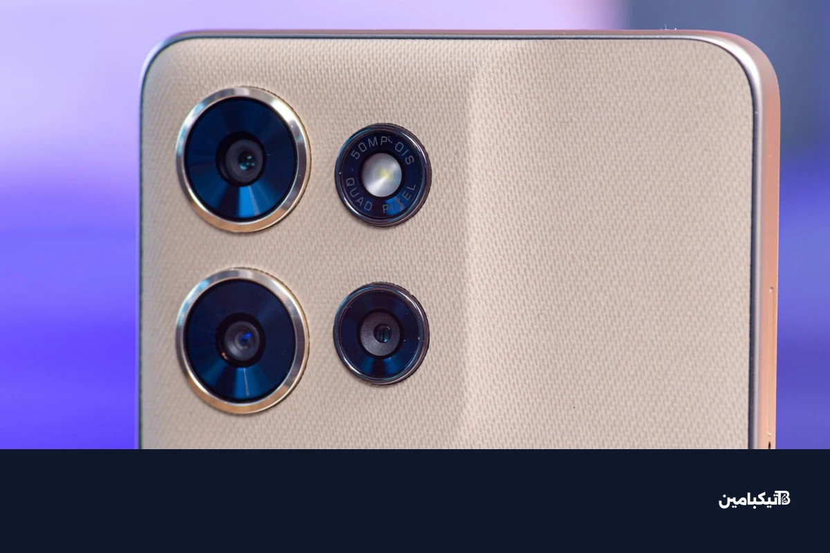 تصميم الهاتف الخلفي والملمس المشابه للنايلون