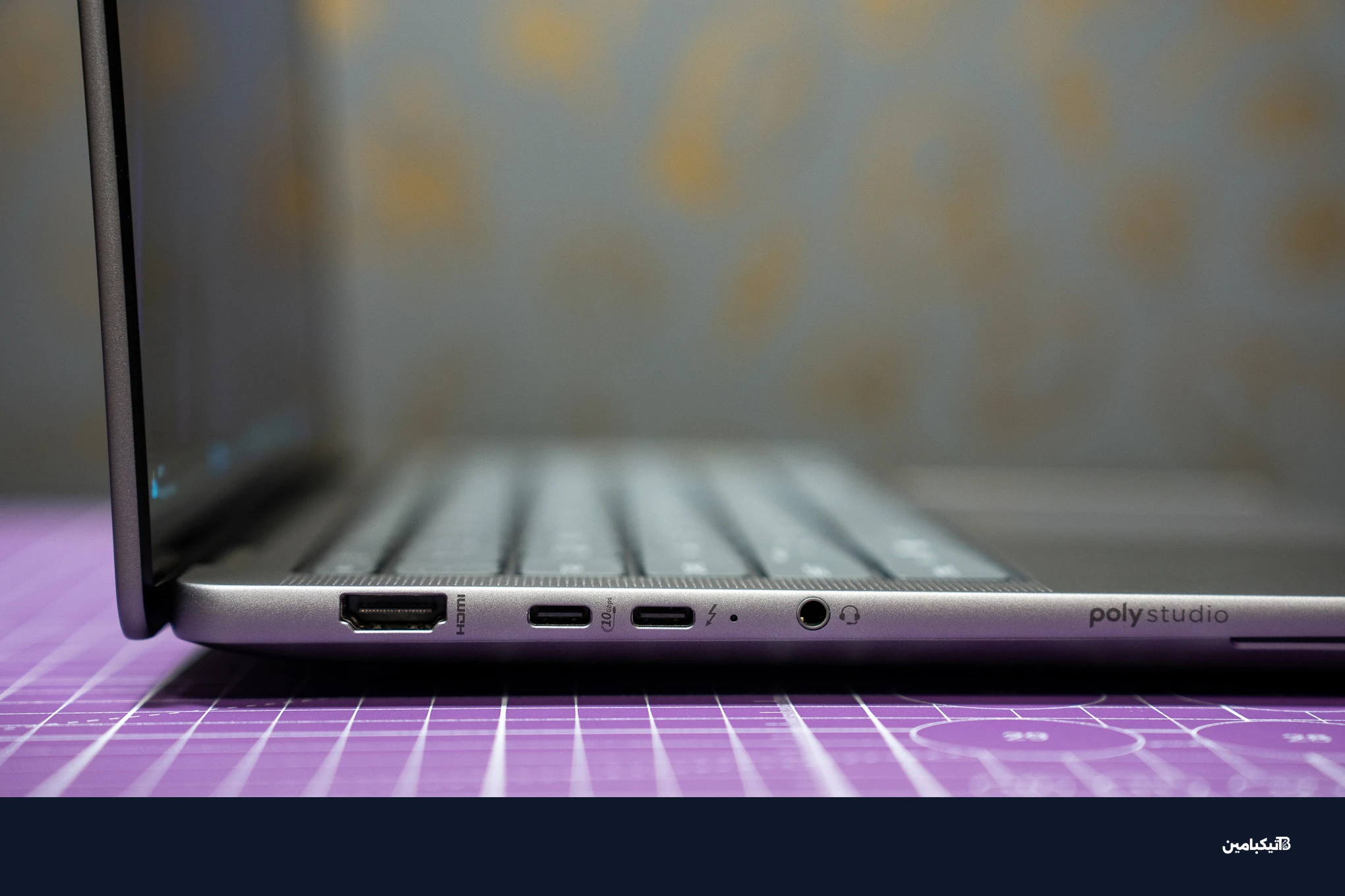 منفذ الصوت ومنافذ التوصيل الجانبية في ZBook Ultra G1a