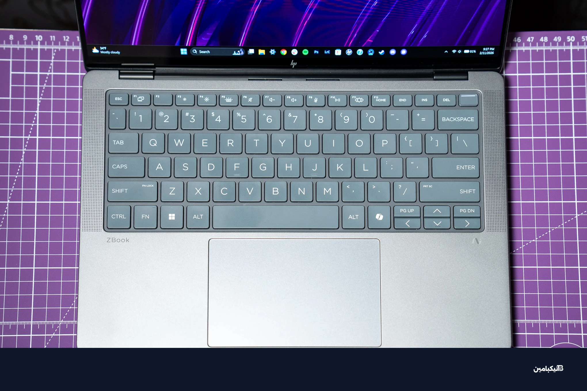 لوحة المفاتيح الممتازة في ZBook Ultra G1a