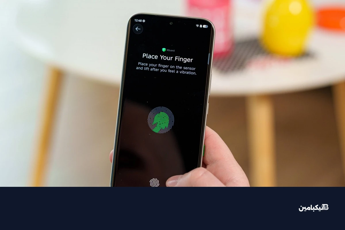 مستشعر البصمة في انفينكس Note Edge