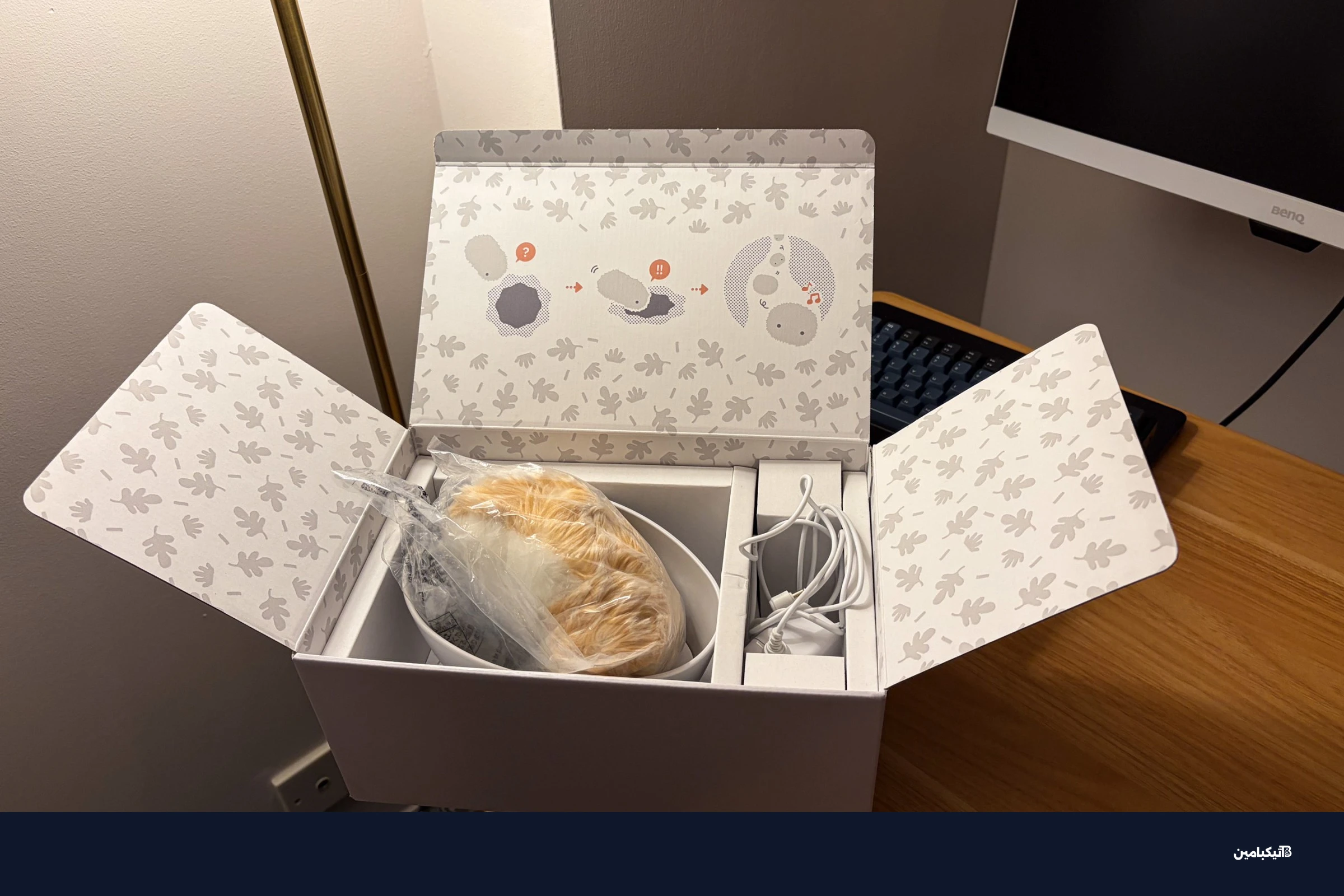 Moflin in its packaging.