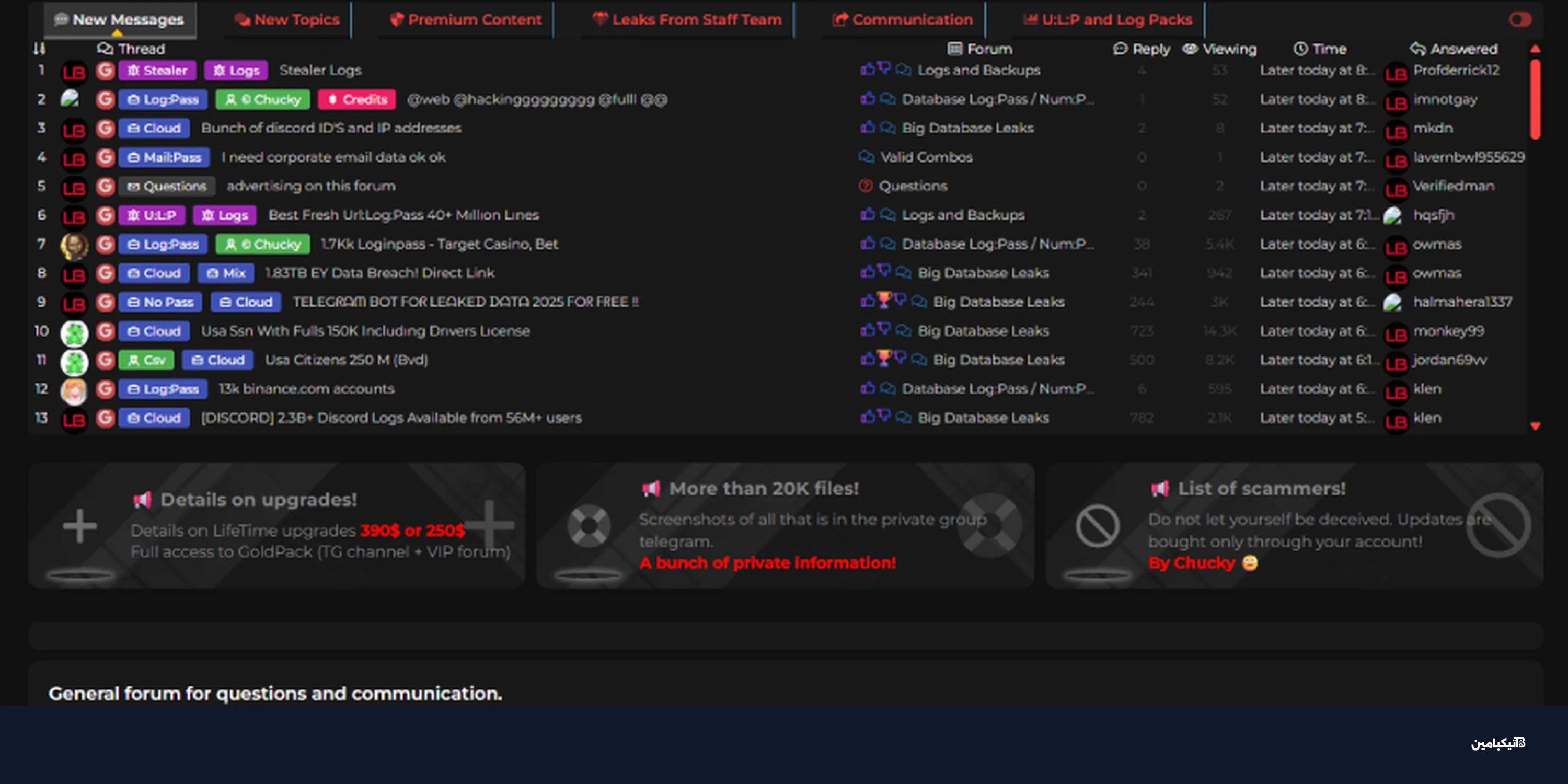 إغلاق منتدى ليكباس: ضربة لسوق البيانات المسروقة