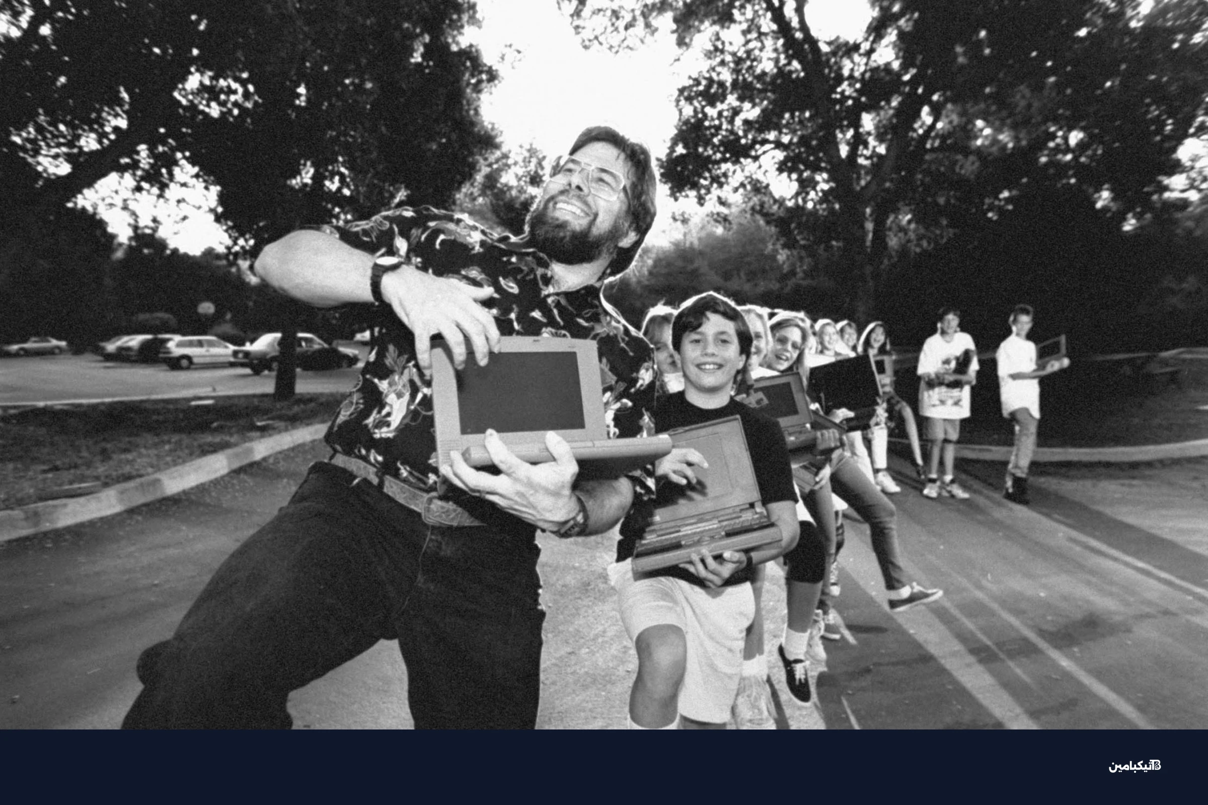 ستيف وزنياك مع أجهزة أبل