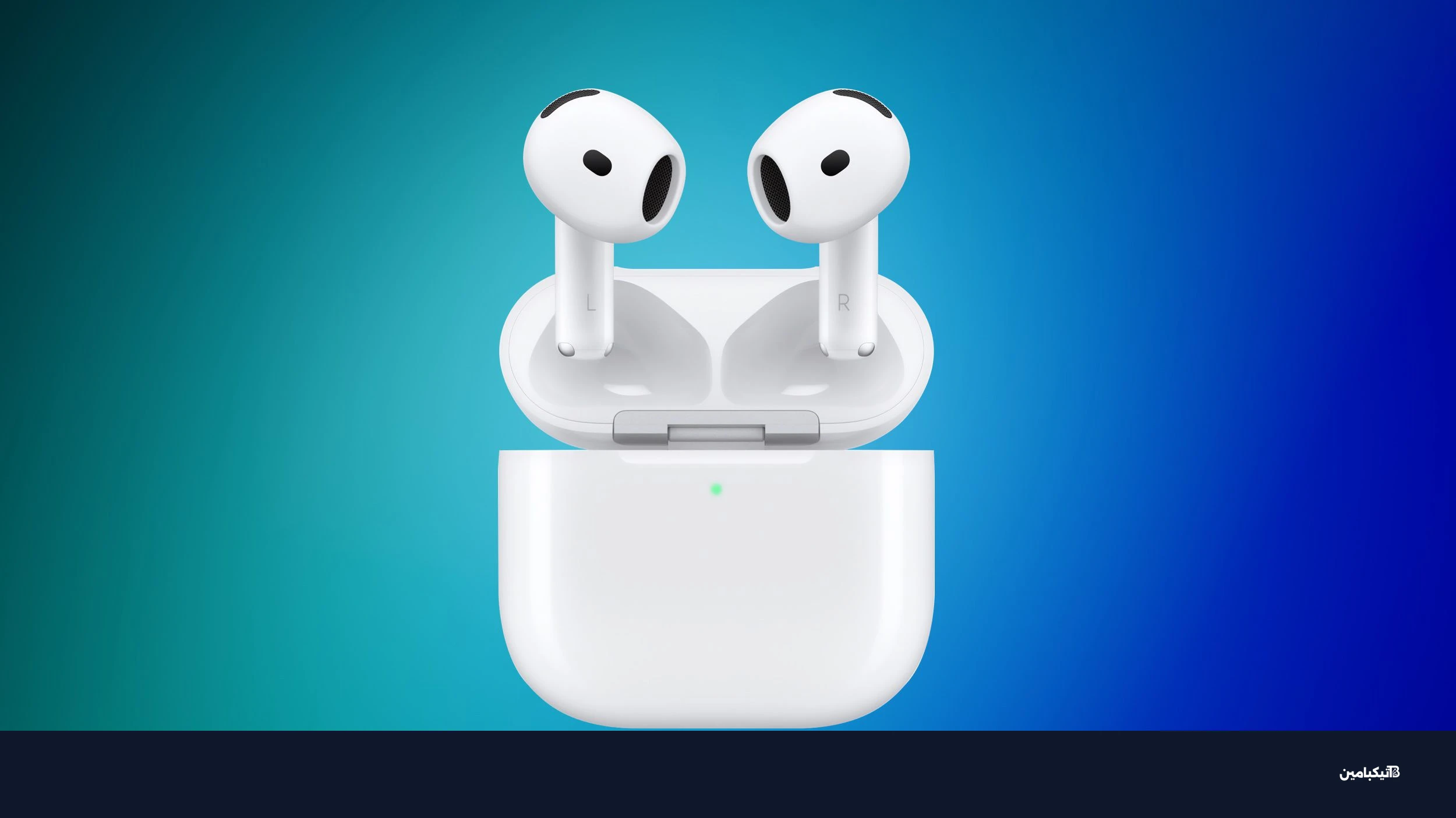 سماعات أيربودز 4 باللون الأزرق