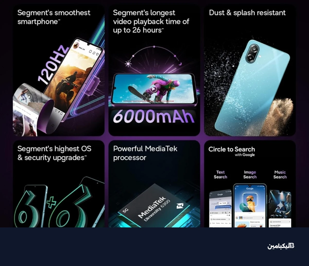 كاميرا وبطارية سامسونج Galaxy M17e المذهلة