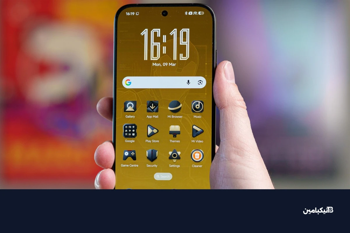 تصميم الهاتف والإطار المعدني