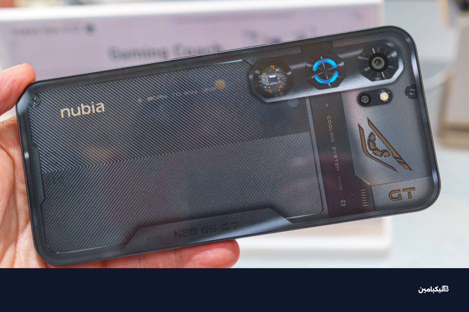 نظرة قريبة على نوبيا نيو 5 جي تي بتبريد نشط وإضاءة RGB