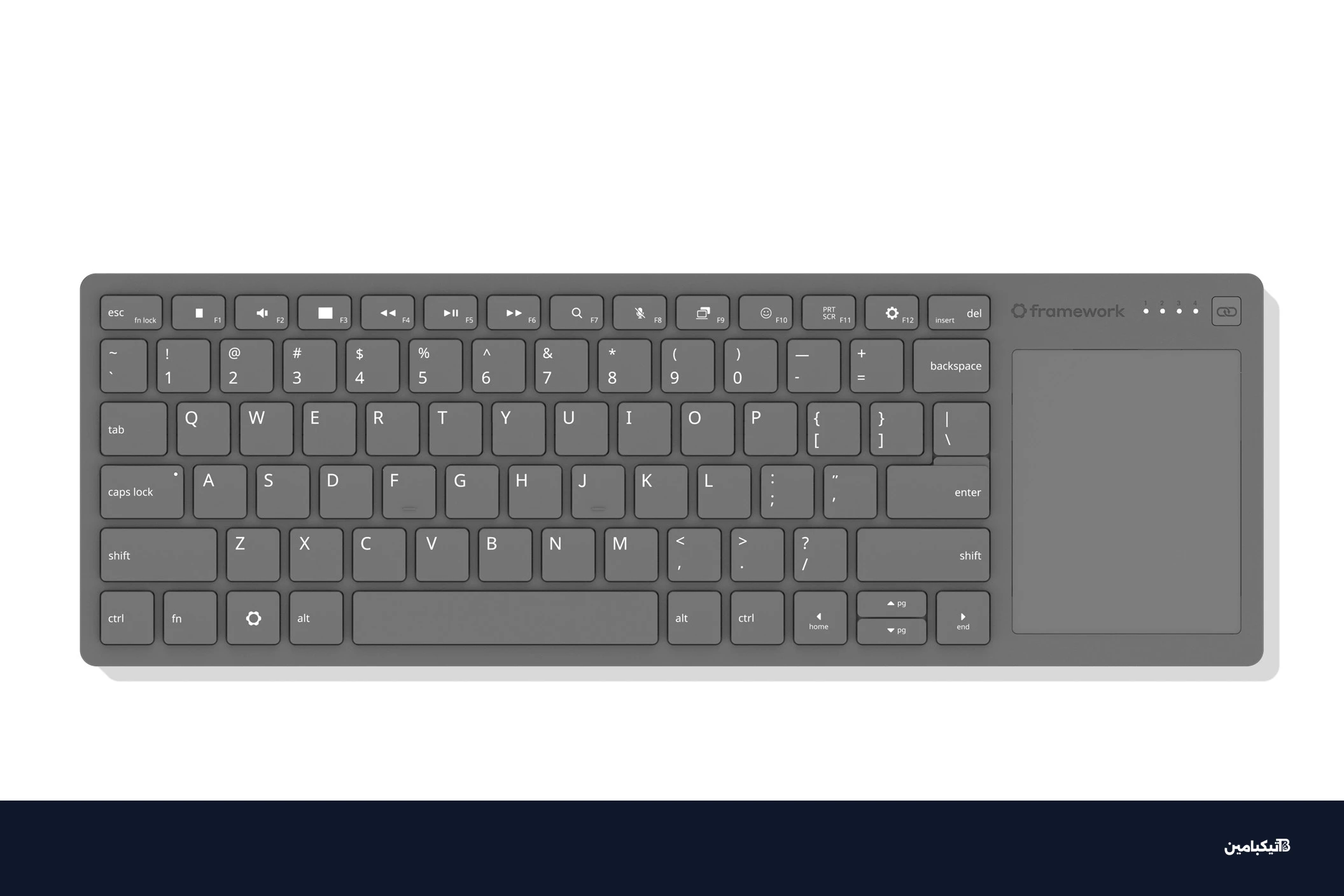 لوحة مفاتيح فريم ورك اللاسلكية