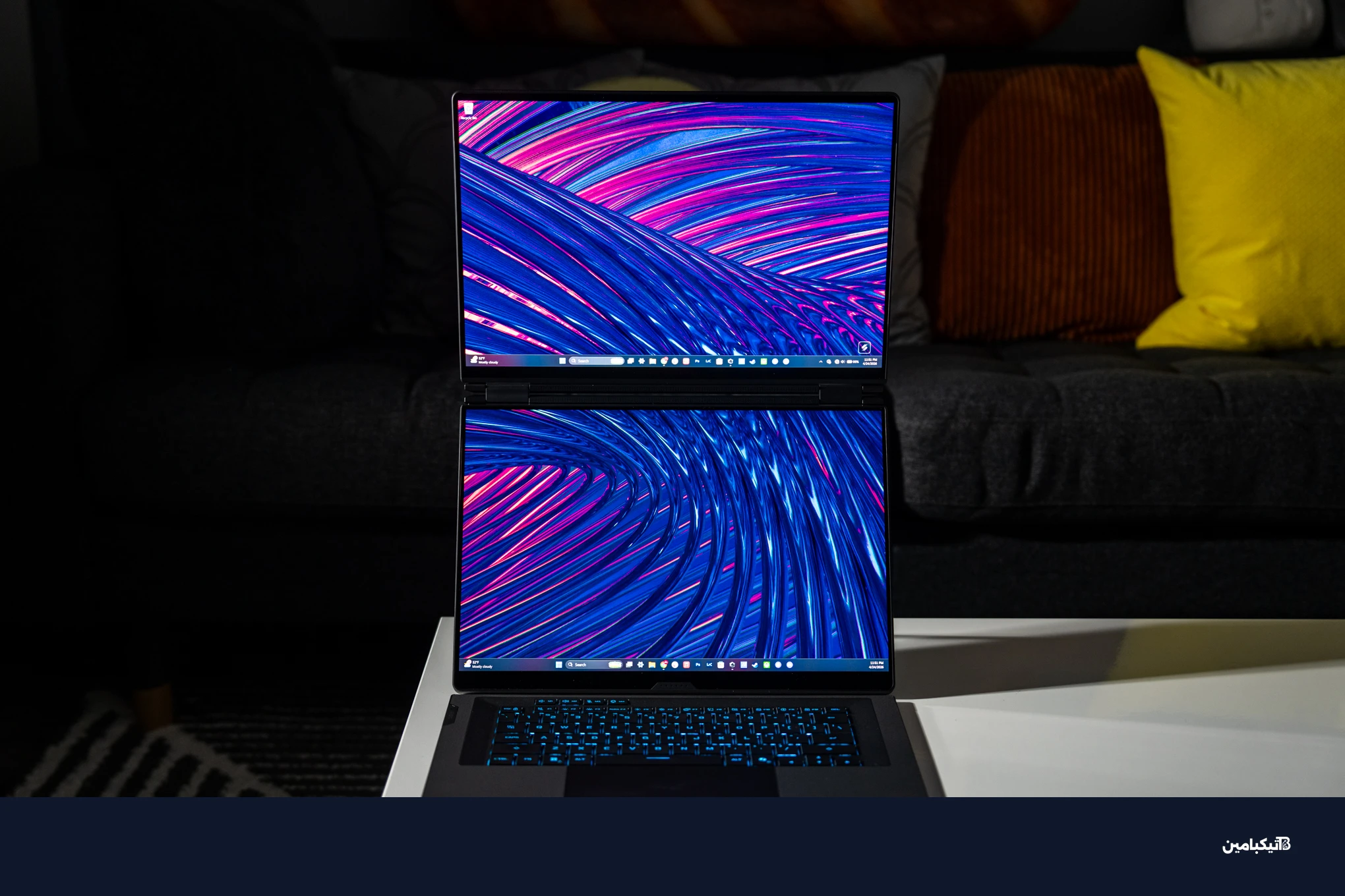 تصميم شاشة أسوس روج زيفيروس ديو المزدوجة