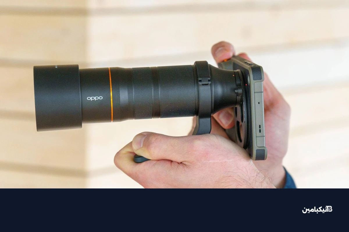 التصميم الجانبي لعدسة أوبو 300 مم الجديدة