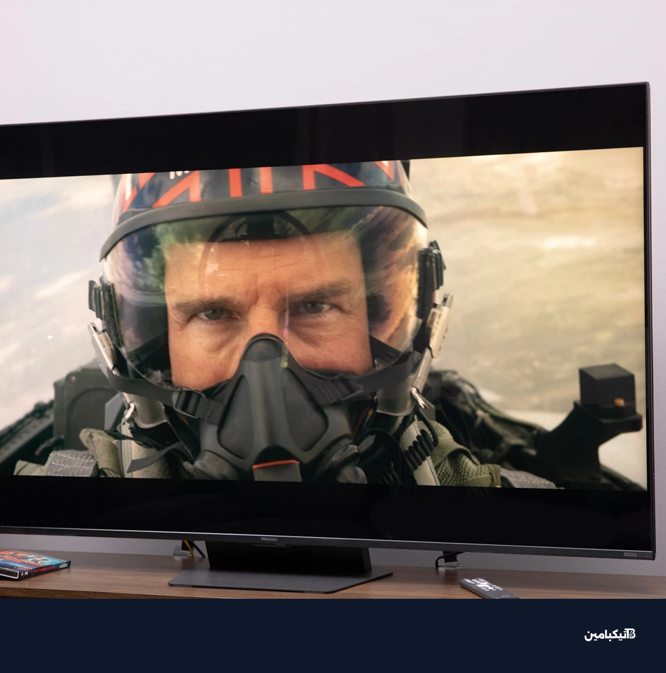 Hisense UR9 RGB LED TV showing Mission Impossible.