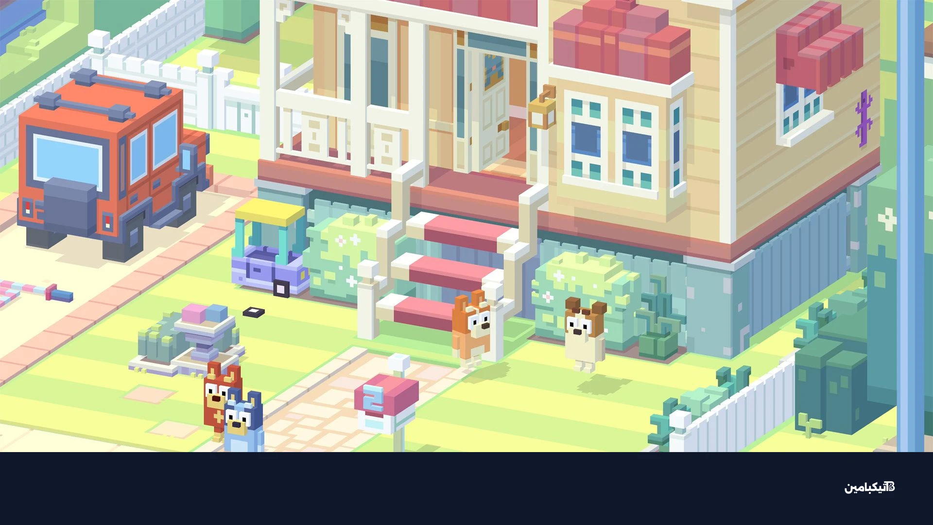 شخصيات بلوي في لعبة Crossy Road Castle
