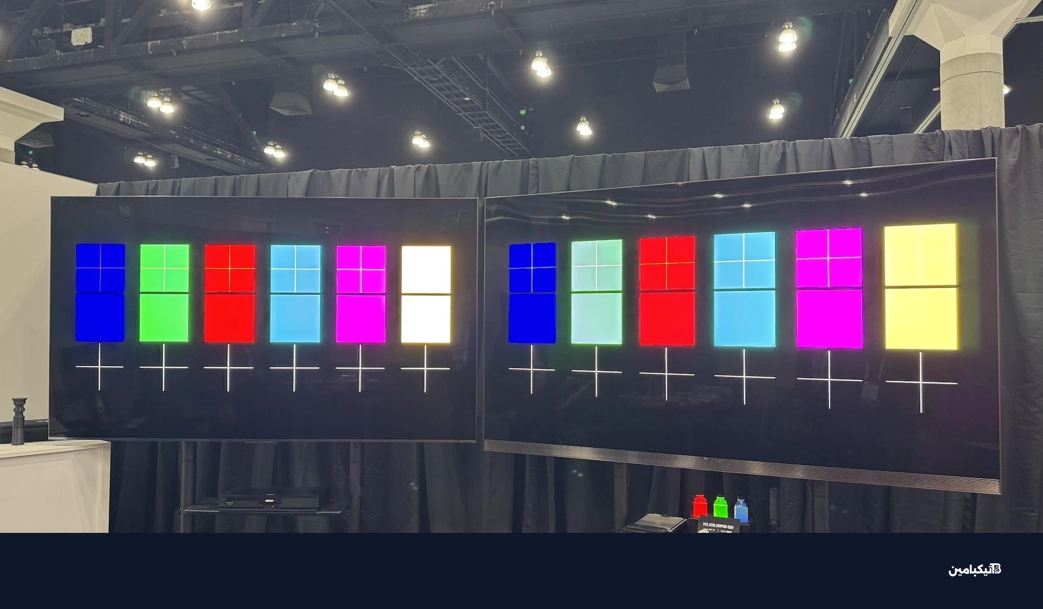 شاشة RGB LED بجانب شاشة SQD في معرض ديسبلاي ويك 2026