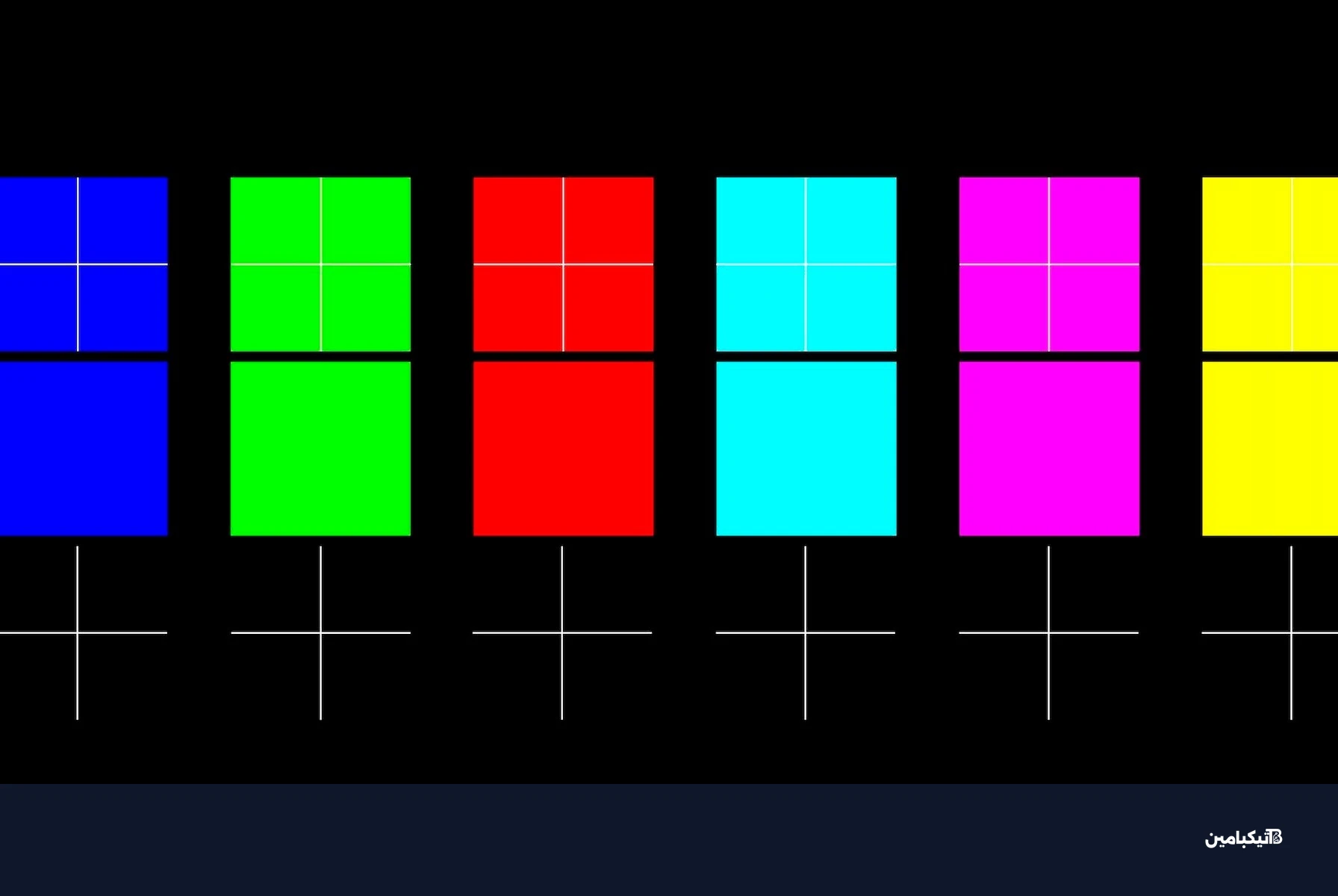 تداخل الألوان في شاشات RGB LED